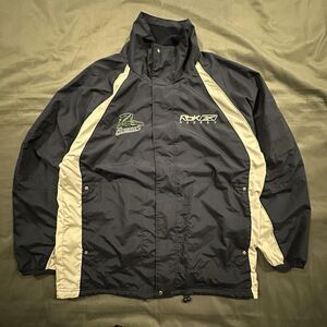 Vintage Reebok Hockey Reversible Windbreaker Jacket Fleece Lined Everblades Mens